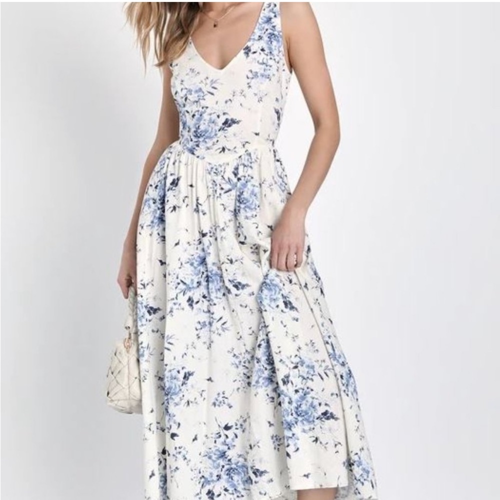 Lulus floral midi dress